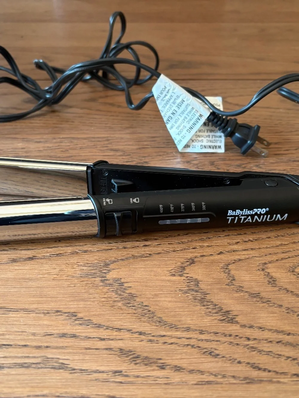 Babyliss PRO Prima Titanium Flat Iron - Black